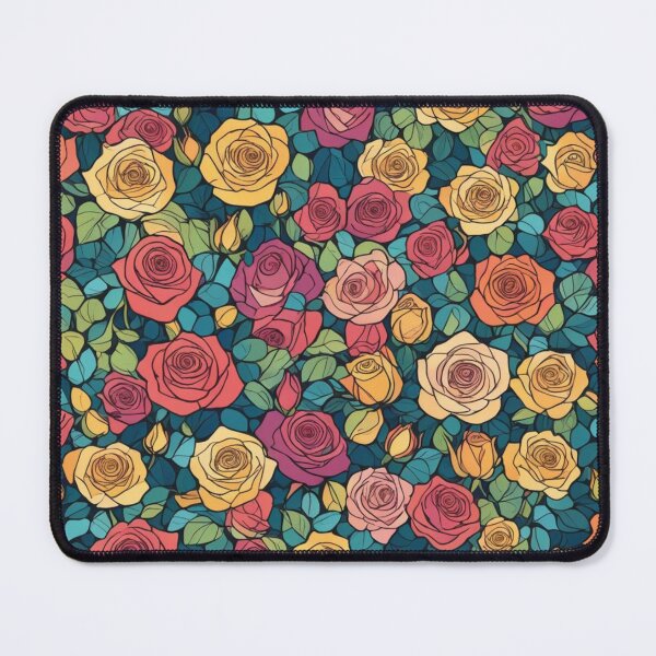 Item preview, Abstract Colorful Roses Pattern designed and sold by calibrit.