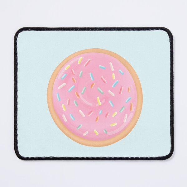 Item preview, Pink sugar cookie with rainbow sprinkles designed and sold by SnugbugStudios.
