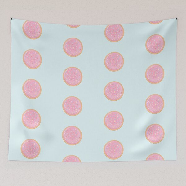 Item preview, Pink sugar cookie with rainbow sprinkles designed and sold by SnugbugStudios.