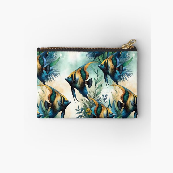 Item preview, Pattern with angelfish for aquarium lovers designed and sold by FinFriends.