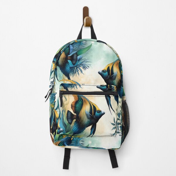 Item preview, Pattern with angelfish for aquarium lovers designed and sold by FinFriends.