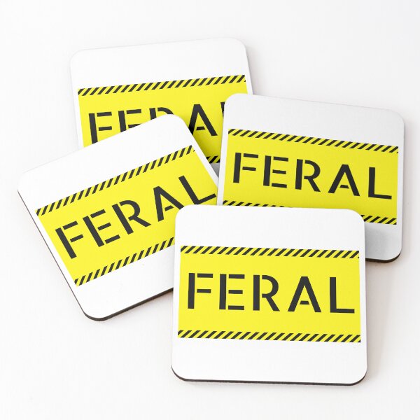 Item preview, Caution: Feral designed and sold by sommerscreative.