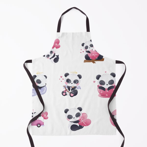 Item preview, cute panda love 8 pieces set designed and sold by EmeraldeaArt.