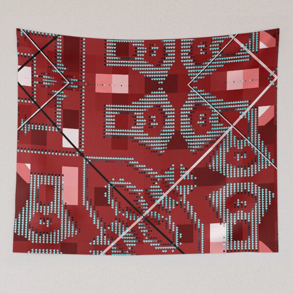 Item preview,  *CITY IMAGINARY LINE PLAN SYMBOLS STANDARDIZATION MOSAIC HEART CARDS GAME* designed and sold by Ralek.