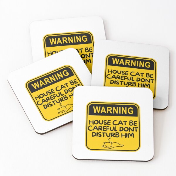 Item preview, House cat be careful dont disturb him STICKERS designed and sold by mando24895.