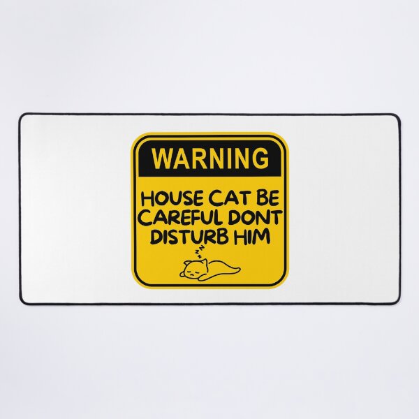 Item preview, House cat be careful dont disturb him STICKERS designed and sold by mando24895.