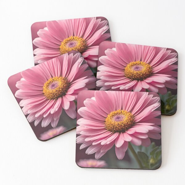Item preview, Capture the charm and vibrancy of a pink daisy flower in full bloom designed and sold by arjad3n.