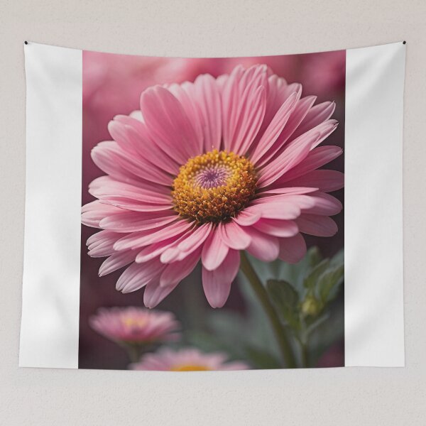 Item preview, Capture the charm and vibrancy of a pink daisy flower in full bloom designed and sold by arjad3n.