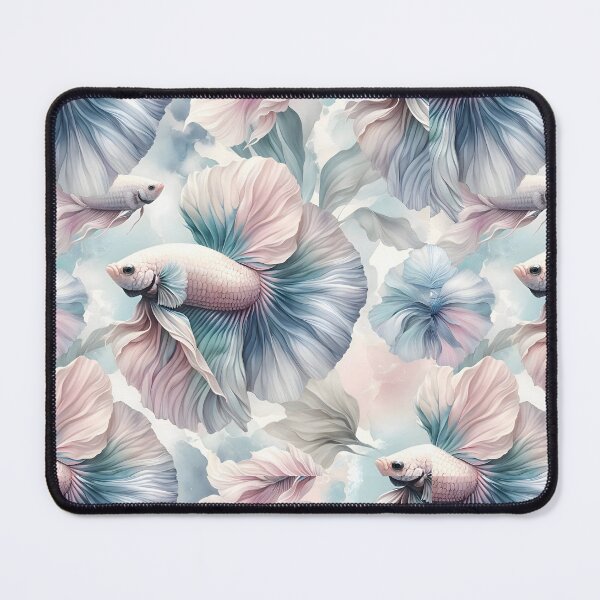 Item preview, Pastel Betta Serenity - Delicate Watercolor Pattern designed and sold by FinFriends.