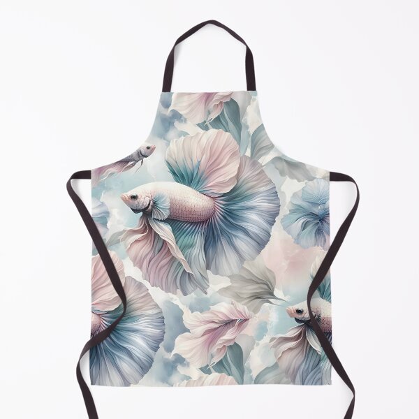Item preview, Pastel Betta Serenity - Delicate Watercolor Pattern designed and sold by FinFriends.