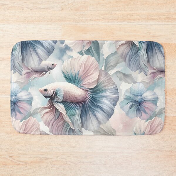 Item preview, Pastel Betta Serenity - Delicate Watercolor Pattern designed and sold by FinFriends.