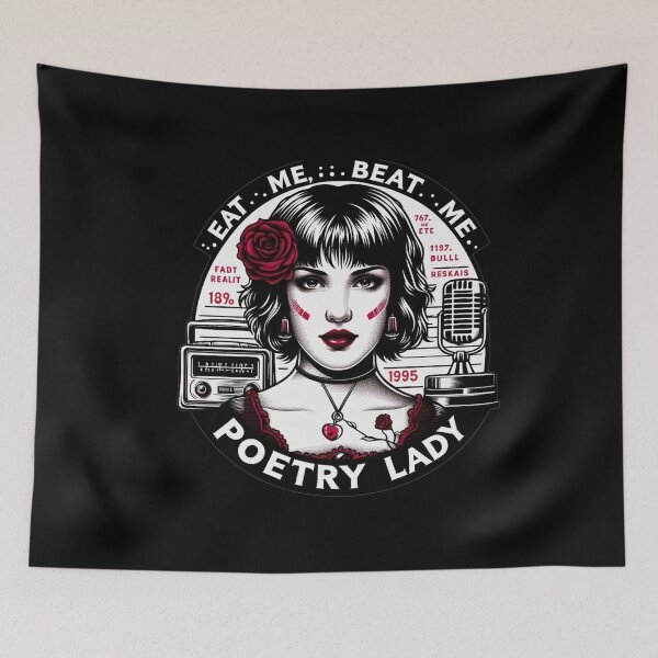 Item preview, 90's Cult Classic 'Pump Up the Volume' Fan Art | Eat Me, Beat Me Poetry Lady Tribute designed and sold by litchick1977.