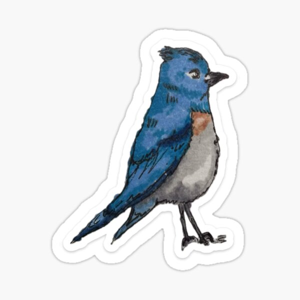 Item preview, A Vibrant Bluebird designed and sold by Web-Paige.