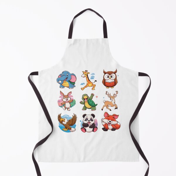 Item preview, ten-style cartoon animal stickers designed and sold by Firas Aljazzar.