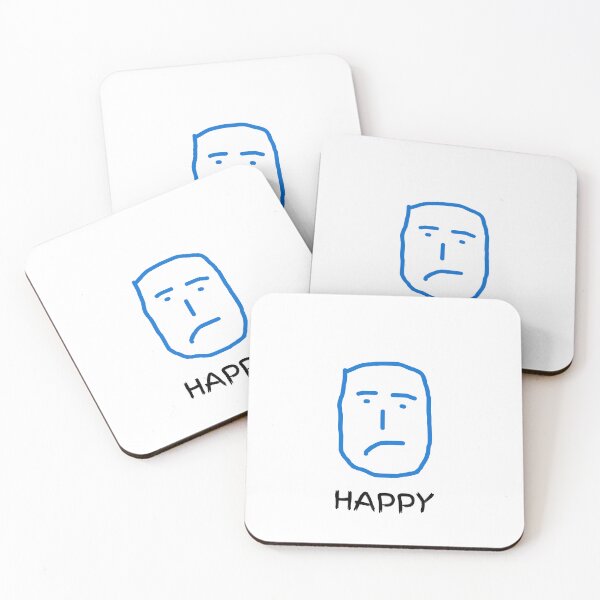 Item preview, Sad Emoji with Happy Writing designed and sold by KINGSMILESTORE.