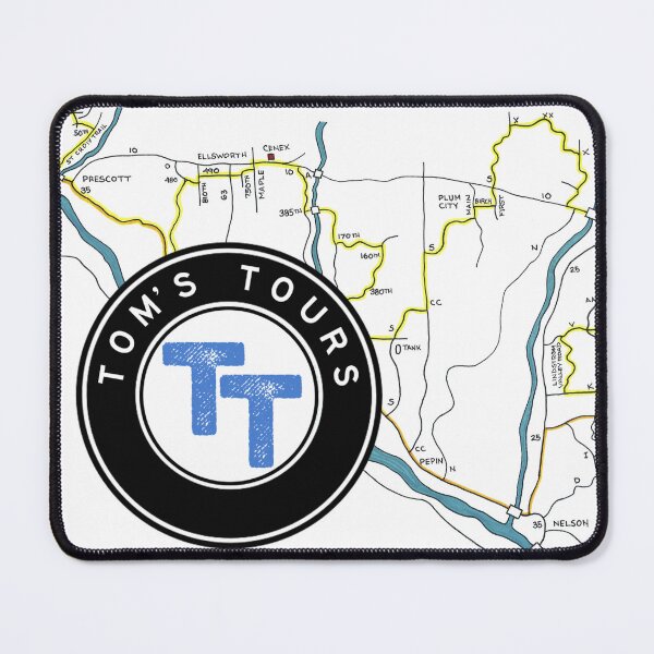 Item preview, Toms Tours Map 2 designed and sold by Tom’s Tours Merch.