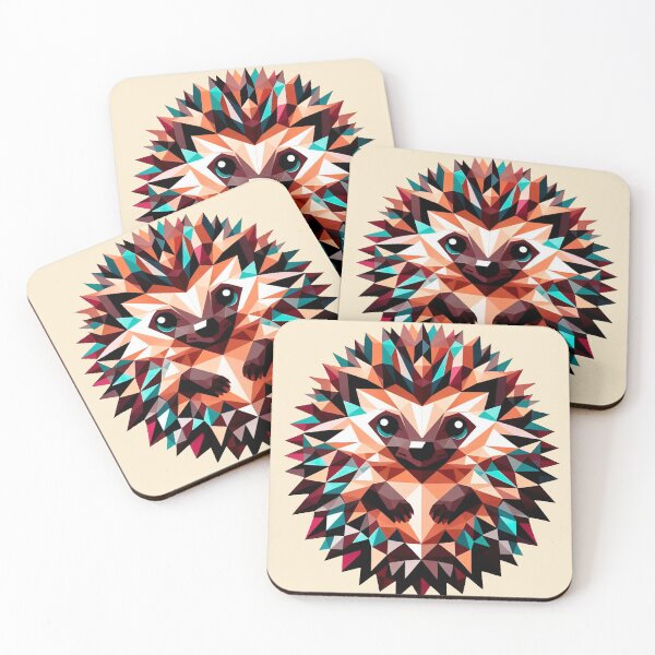Item preview, geometric hedgehog designed and sold by ZenGalactico.