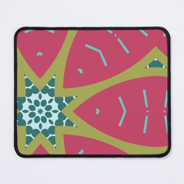 Item preview, Modern Abstract Pop Celestial Bohemian Geometric Pink Olive Aqua No.1 designed and sold by MirabiliaMagpie.