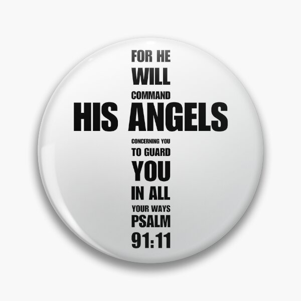 Item preview, Psalm 91 | Bible Verse | Christian Cross | For He Will Command His Angels To Guard You In All Your Ways designed and sold by christiangoods.