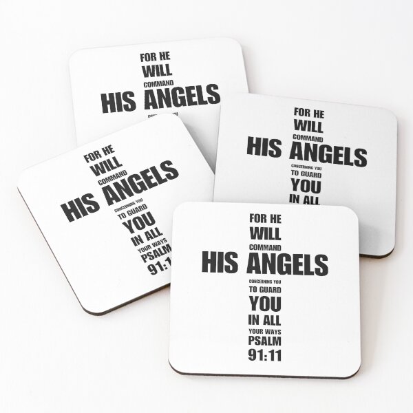 Item preview, Psalm 91 | Bible Verse | Christian Cross | For He Will Command His Angels To Guard You In All Your Ways designed and sold by christiangoods.