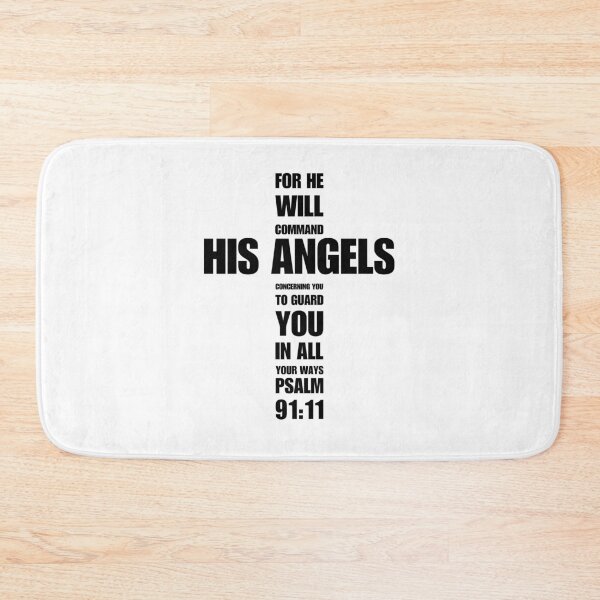Item preview, Psalm 91 | Bible Verse | Christian Cross | For He Will Command His Angels To Guard You In All Your Ways designed and sold by christiangoods.