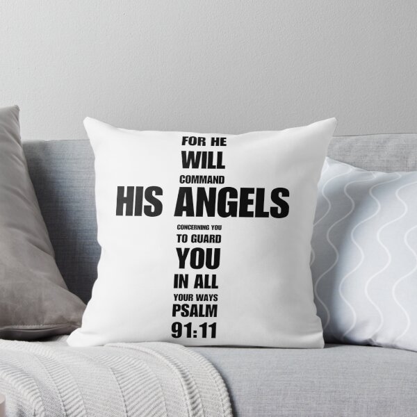 Item preview, Psalm 91 | Bible Verse | Christian Cross | For He Will Command His Angels To Guard You In All Your Ways designed and sold by christiangoods.