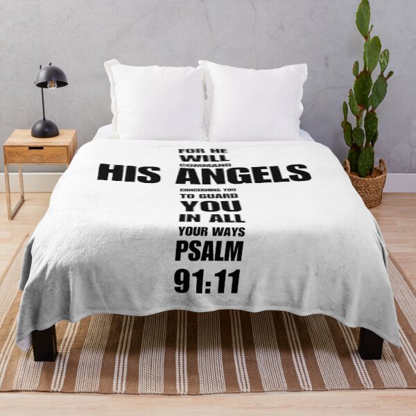 Item preview, Psalm 91 | Bible Verse | Christian Cross | For He Will Command His Angels To Guard You In All Your Ways designed and sold by christiangoods.