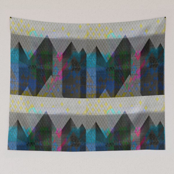 Item preview, Abstract landscape designed and sold by MAMA LXXVIII: Unique Arts Projects by Marsailhe.