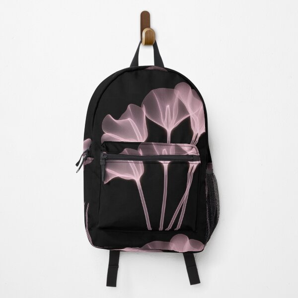 Item preview, Transparent pink flowers on black. Beautiful. Modern art work. designed and sold by terrysmith56.