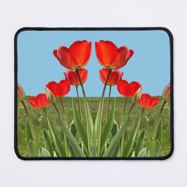 Item preview, Mirrored Backyard Tulips  designed and sold by Amanda1775.