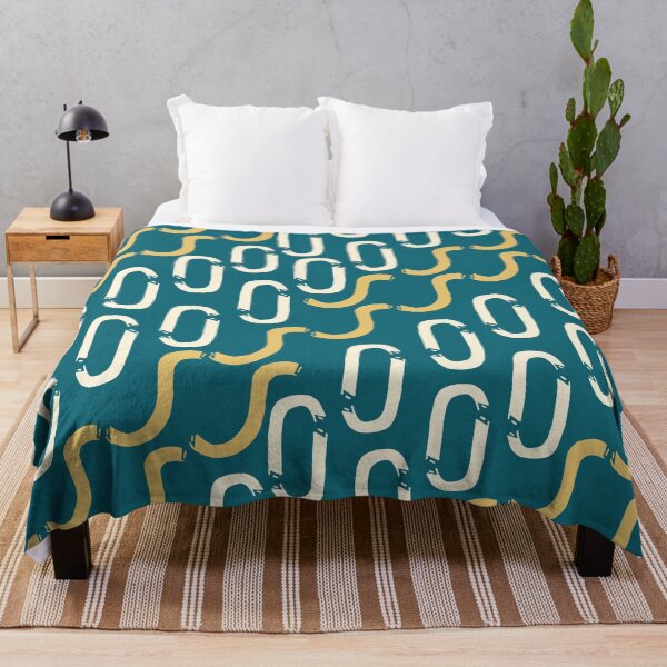 Item preview, Circles and waves - blue designed and sold by SerahO.