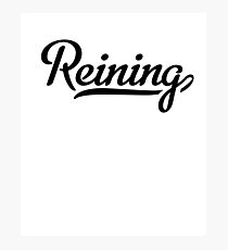Reining Photographic Print