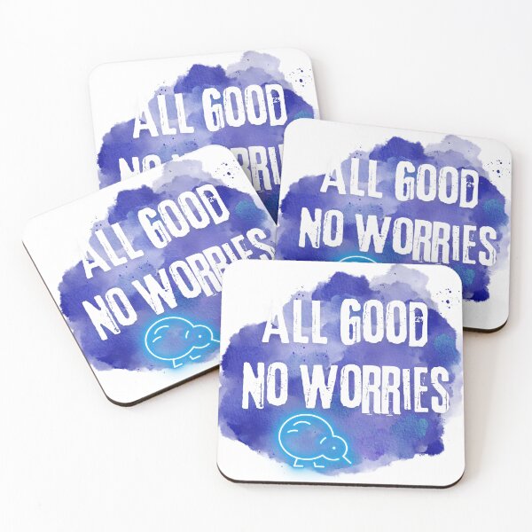 Item preview, All Good No Worries Kiwi Neon Slang Graphic designed and sold by socialarmour.