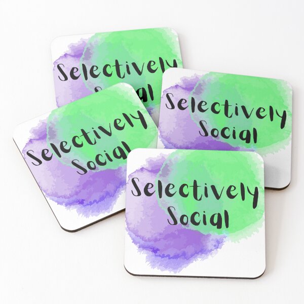 Item preview, Selectively  Social Solitude Introvert Minimalist Graphic designed and sold by socialarmour.