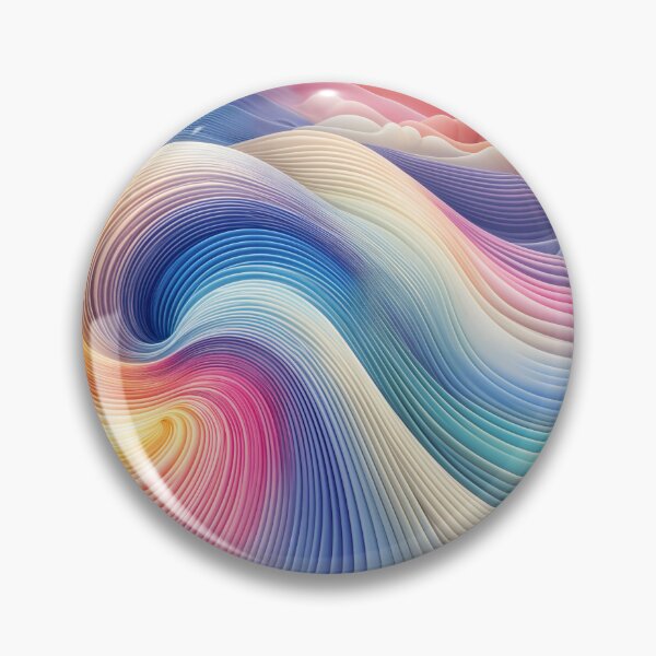 Item preview, "Pastel Cascade: Gradient Waves" designed and sold by MindVibe.
