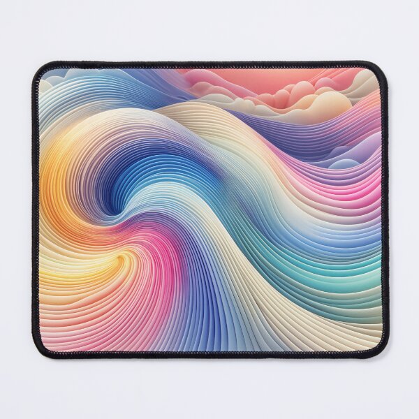 Item preview, "Pastel Cascade: Gradient Waves" designed and sold by MindVibe.