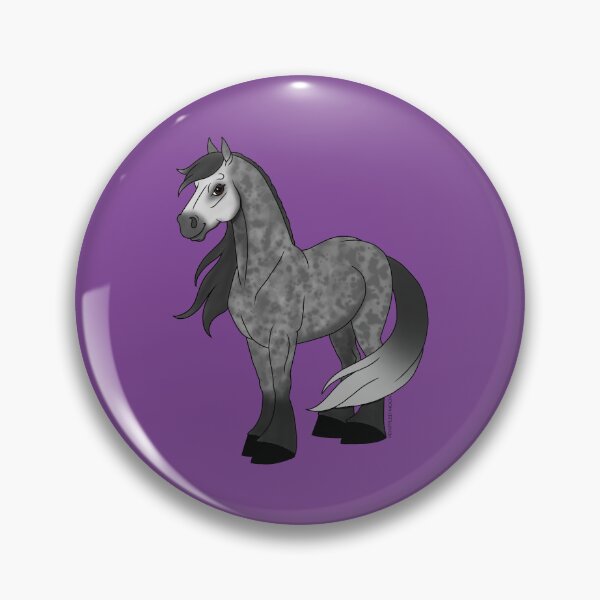 Item preview, Cartoon Dapple Gray Horse designed and sold by DappledMoon.