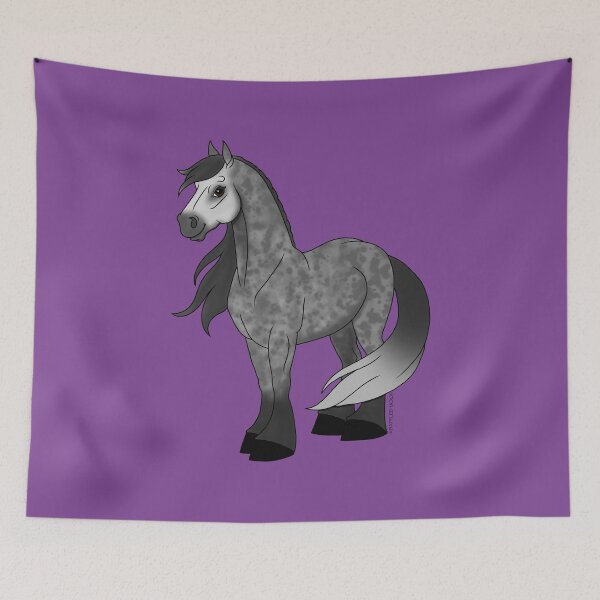 Item preview, Cartoon Dapple Gray Horse designed and sold by DappledMoon.