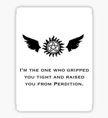 Supernatural - Castiel Quote Sticker