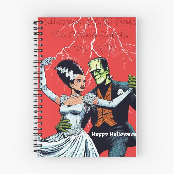 Item preview, Feliz Halloween Franky y su novia eléctrica: arte pop: Susto de la noche designed and sold by Wolvescreate.