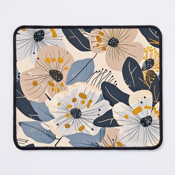 Item preview, Neutral Abstract Floral Print Pattern designed and sold by HollywoodInked.