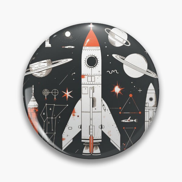 Item preview, Retro Space Exploration: Nostalgic Journey Through the Stars designed and sold by chi3-jp.