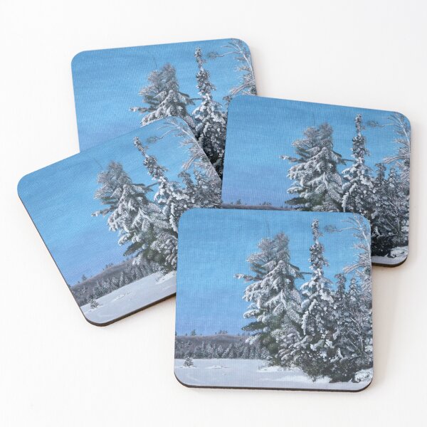 Item preview, Canadian winter snow scene painting designed and sold by NCArkseyArt.