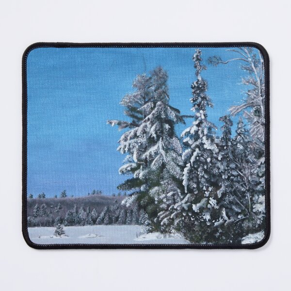 Item preview, Canadian winter snow scene painting designed and sold by NCArkseyArt.