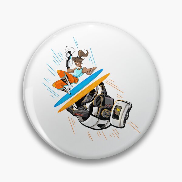 Item preview, Chell and GLaDOS Sticker designed and sold by Oli-gib.