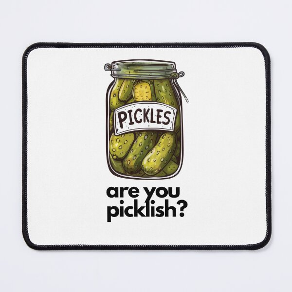 Item preview, Are you picklish? - Cute pickle jar quote for pickle lovers! designed and sold by PrettyPinkSkies.