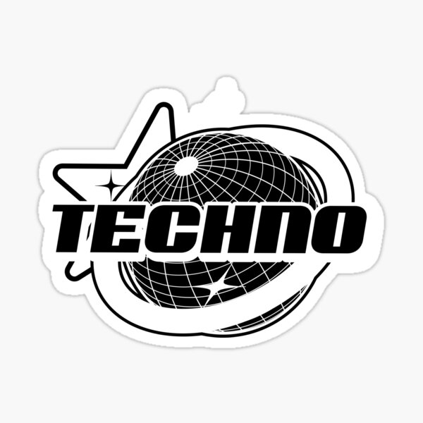 Artikel-Vorschau von TECHNO - Y2K Gitter Globus Sterne (weiß), designt und verkauft von Discothreadz.