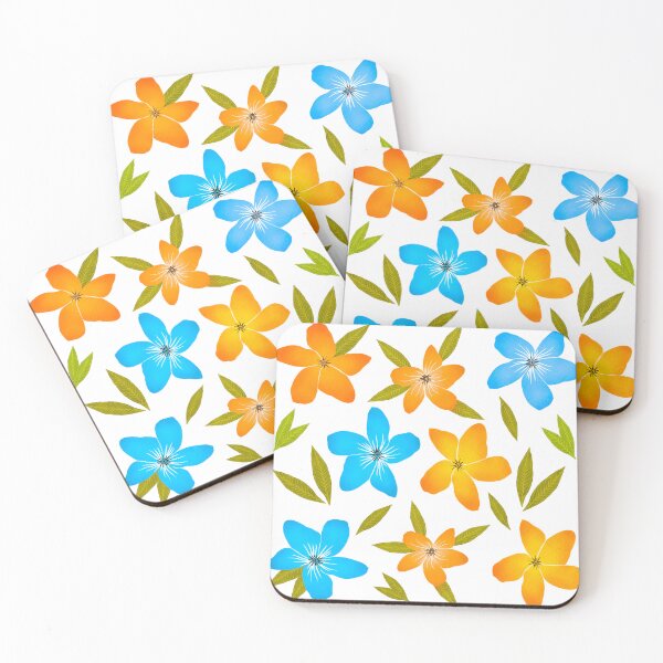 Item preview, colourful Flowers and Leaves designed and sold by BeUniqueByRomy.