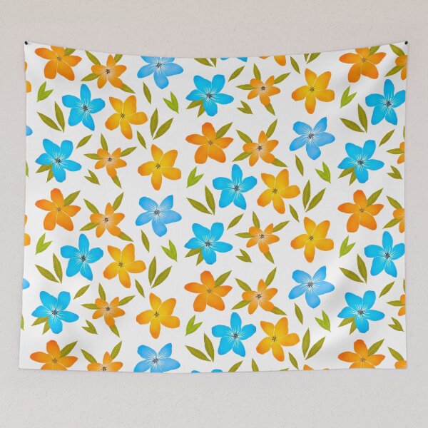 Item preview, colourful Flowers and Leaves designed and sold by BeUniqueByRomy.