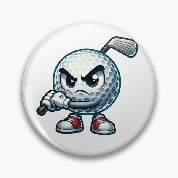 Item preview, Angry Golf Ball Swinging a Club designed and sold by PassionforLove.